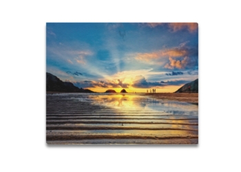 Sunrise at Sai Wan, Sai Kung Framed Canvas Print 20×16 inches